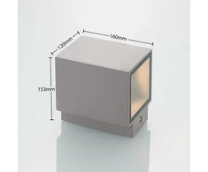 Cataleya LED lauko sieninis šviestuvas, betoninis, 12x16 cm