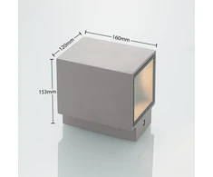 Cataleya LED lauko sieninis šviestuvas, betoninis, 12x16 cm