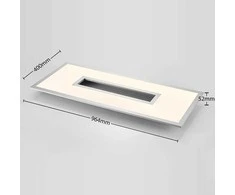 Durun LED lubinis šviestuvas, reguliuojamas, CCT, kvadratinis, 96 cm