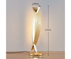 Elegantiško aukso spalvos LED stalinis šviestuvas Marija