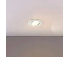 LED įleidžiamas prožektorius Andrej, apvalus, kreminės baltos spalvos