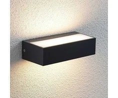 LED lauko sieninis šviestuvas Nienke, IP65, 17 cm