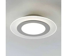 LED lubinis šviestuvas Derik, apvalus, šaltai baltas, blankus.