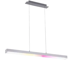 LED pakabinamas šviestuvas Keyan, WiZ, kvadratinis, pailgas, nikelio