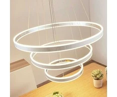 LED pakabinamas šviestuvas Lyani, 3 žiedai vienas po kito