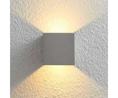 LED sieninis šviestuvas Cataleya Concrete Up&amp;Down 11,5x11,5 cm