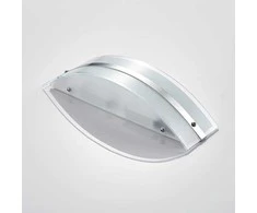 LED sieninis šviestuvas Zinka iš stiklo, 37,5 cm