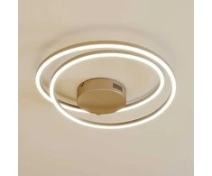 Lindby Davian LED lubinis šviestuvas, reguliuojamas, nikelio