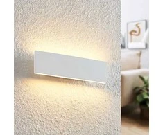Lindby Ignazia LED sieninis šviestuvas, 28 cm, baltas