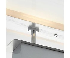 Sieninis šviestuvas Lindby Lavea chromo LED lubų šviestuvas