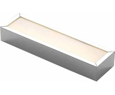 Sieninis šviestuvas Lindby Layan LED sieninis vonios šviestuvas, chromas, 30 cm