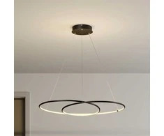 Lindby Lucy LED pakabinamas šviestuvas, 90cm, matinė juoda