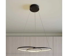 Lindby Lucy LED pakabinamas šviestuvas, 70cm, matinė juoda