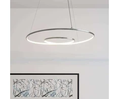 Lindby Lucy LED pakabinamas šviestuvas, 70cm, chromuotas