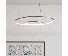Lindby Lucy LED pakabinamas šviestuvas, 70cm, chromuotas