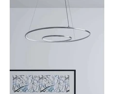 Lindby Lucy LED pakabinamas šviestuvas, 70cm, chromuotas