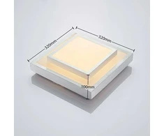 Lindby Mirco LED aliuminio lubinis šviestuvas, kvadratinis, 32 cm