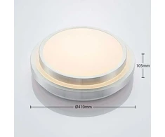 Lindby Naima LED aliuminio lubinis šviestuvas, apvalus, 41 cm