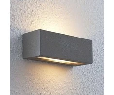 Lindby Nellie LED betoninis sieninis šviestuvas, plotis 21,8 cm