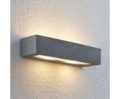 Lindby Nellie LED betoninis sieninis šviestuvas, plotis 36 cm