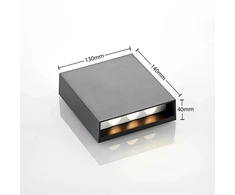 Lindby Ugar LED lauko sieninis šviestuvas, 13 cm aukštyn/žemyn