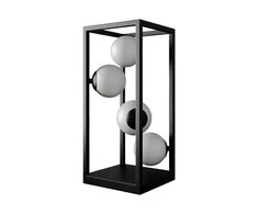 Lindby Utopia LED stalinis šviestuvas su stiklinėmis sferomis
