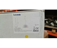 Pakabinamas šviestuvas Lucande Maleo pakabinama lempa 53cm balta