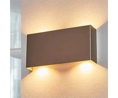 Manon LED sieninis šviestuvas, satininis nikelis, 22 cm