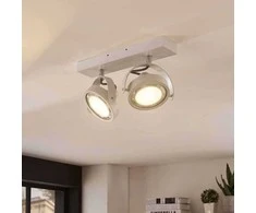 Munin LED prožektorius, reguliuojamas, baltas, 2 lempų