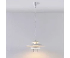 Pakabinamas šviestuvas Nadija su E27 LED, baltas