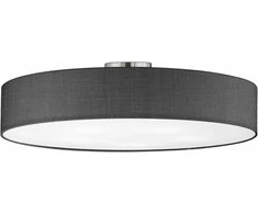 Lubinis šviestuvas Pilka lininė lubinė lempa Gordana, 57 cm