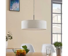 Sebatin pakabinamas šviestuvas, 40 cm, kreminis