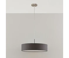 Sebatin pakabinamas šviestuvas su E27 LED, 50 cm, pilkas