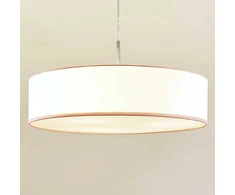 Sebatin pakabinamas šviestuvas su E27 LED, 50 cm, baltas