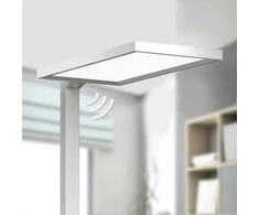 Sidabrinės spalvos biuro LED toršeras Dorean