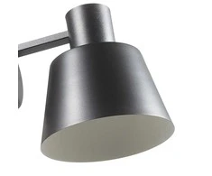 Sieninis šviestuvas Dunka pagamintas iš metalo 1 liepsnos juodos spalvos