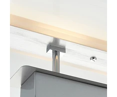 Sieninis šviestuvas Lindby Lavea chromo LED lubų šviestuvas