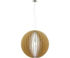 Stellato pakabinamas šviestuvas su 50 cm klevo mediniu gaubtu