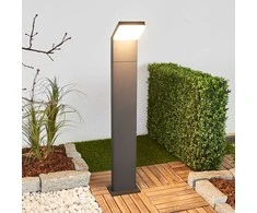 Yolena - grafito pilkos spalvos LED stulpelis, 100 cm