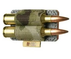 M-Tac Bandolier with Velcro for 2 cartridges cal. 338 Klijuojamas šovinių laikiklis