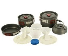 M-Tac Crockery Set For 4-5 People Kelioninis puodų ir indų rinkinys