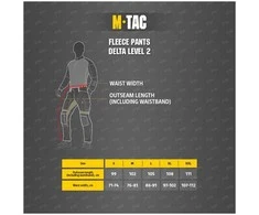 M-Tac Fleece Pants Delta Level 2 Šiltos, termo, apatinio sluoksnio kelnės