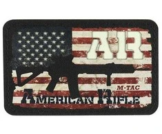 M-Tac Patch AR-15 American Rifle (80х50 мм) Juodas/GID Antsiuvas
