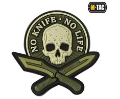 M-Tac Patch No Knife - No Life 3D PVC Antsiuvas
