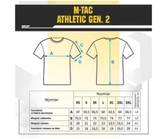 M-Tac Sweat-Wicking T-Shirt Athletic Tactical Gen.II Marškinėliai su Velcro antsiuvams