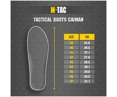 M-Tac Tactical Boots Caiman Taktiniai batai, kerzai