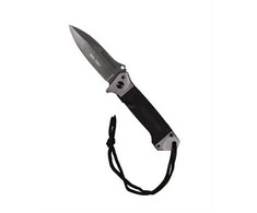 Mil-Tec Pocket Knife DA35 Juodas Juodas kišeninis peilis
