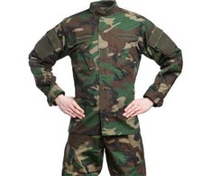 Mil-Tec US W/L R/S ACU Field Jacket Woodland marginimo lauko uniformos švarkas