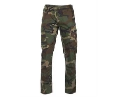Mil-Tec US woodland R/S BDU field pants ′slim fit′ marginimo taktinės kelnės