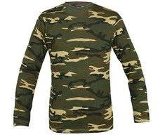 Kepurė Mil-Tec Woodland Long Sleeve Shirt Marškinėliai ilgomis rankovėmis